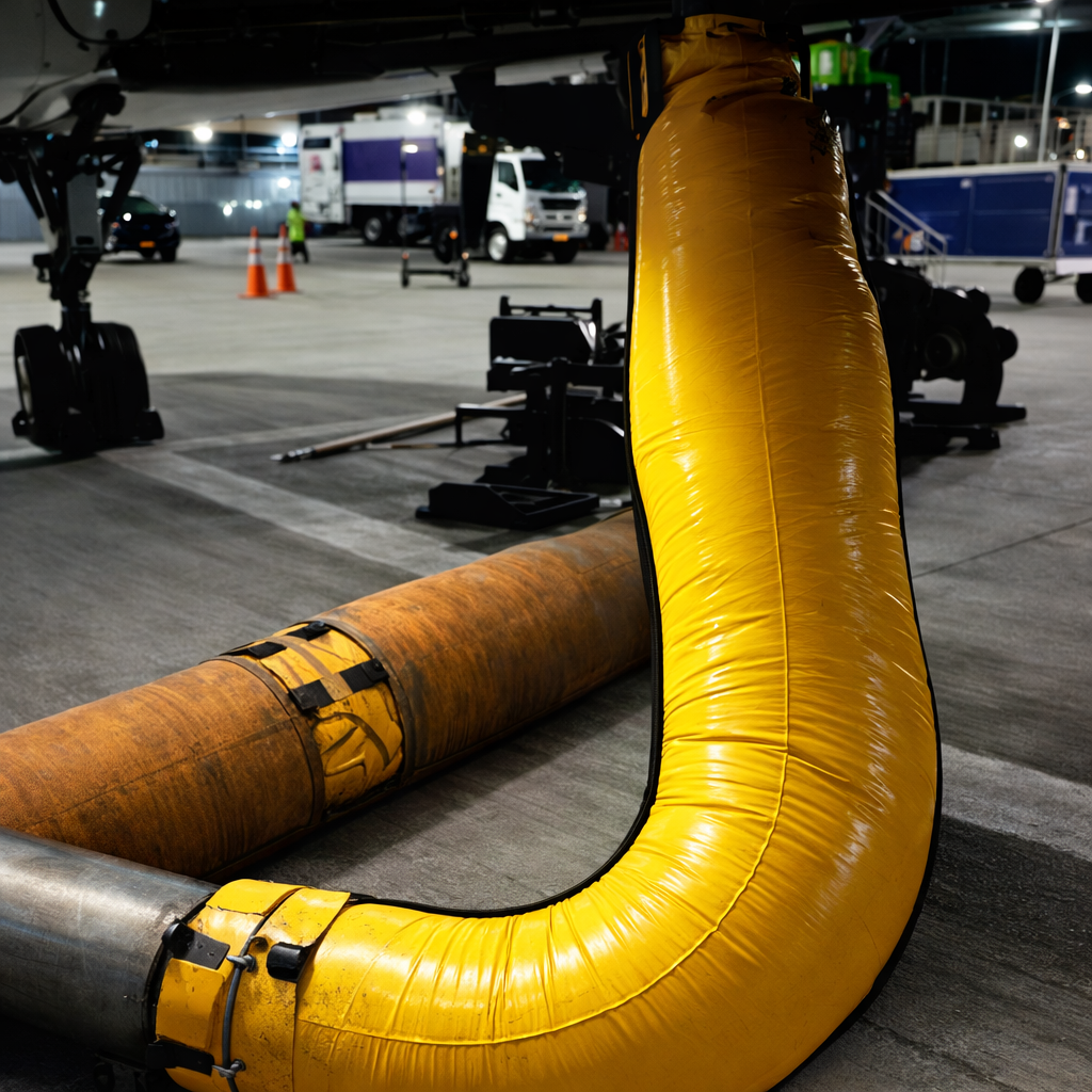 Custom-made PCA hose at airport