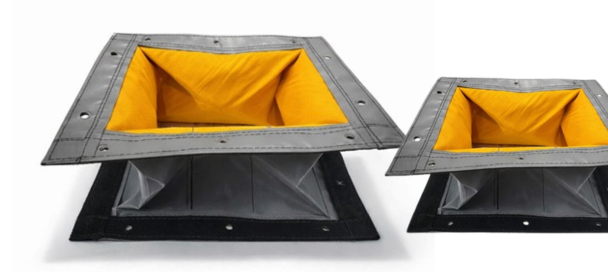 Blower Outlets — reinforced square flange